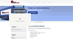 Desktop Screenshot of bartrans.sk
